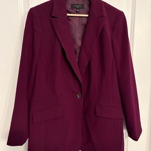 Talbots Women's Wine Color Blazer